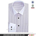 latest fashion stripe contrast color men fine cotton shirt                        
                                                Quality Choice